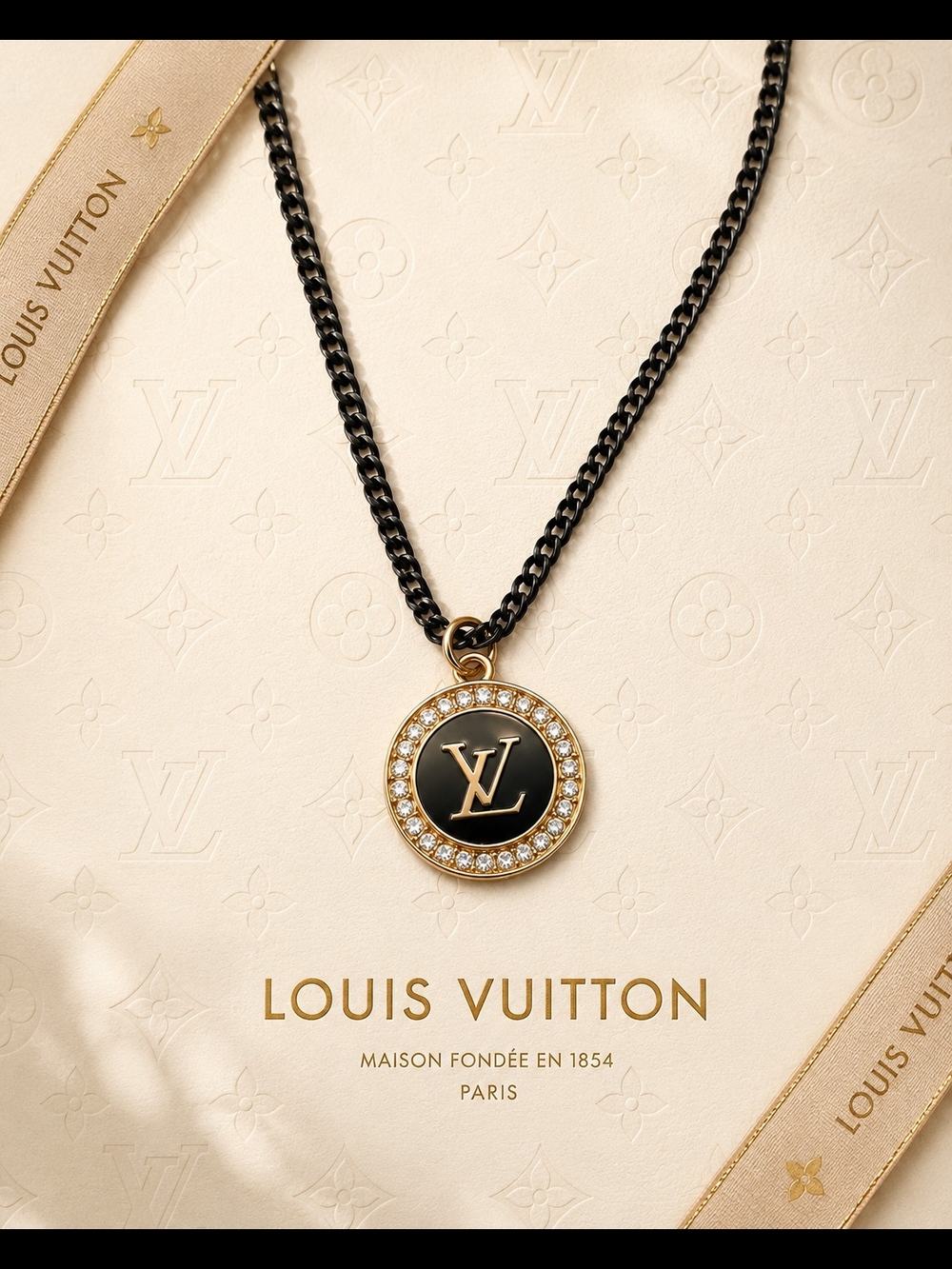 ✨ Upcycled Louis Vuitton Zipper Pull Luxe Pendant Necklace ✨